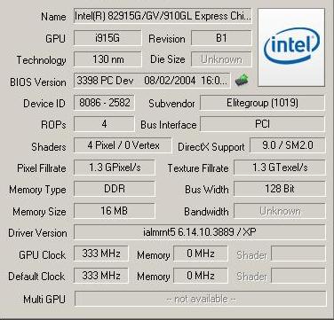 Intel r 82915g gv 910gl express chipset family drivers